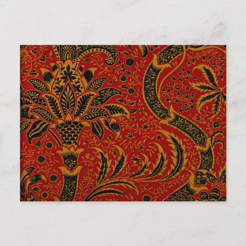 William Morris _ India vintage pattern Postcard