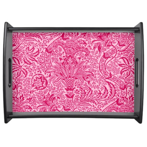 William Morris Indian Fuchsia and Pastel Pink Serving Tray