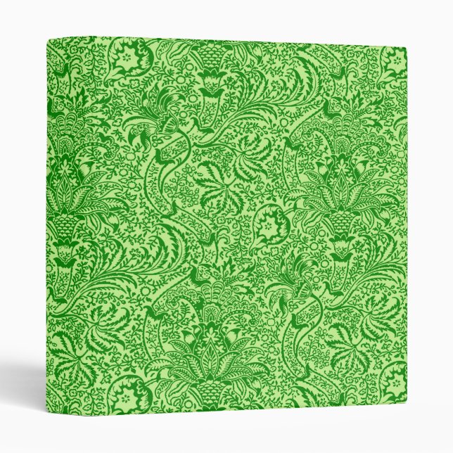 William Morris Indian, Lime and Kiwi Green Binder (Front/Spine)