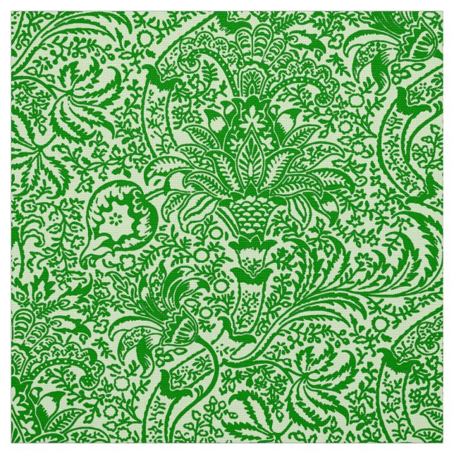 William Morris Indian, Lime and Kiwi Green Fabric (Swatch)