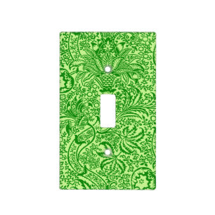 William Morris Indian, Lime and Kiwi Green Light Switch Cover