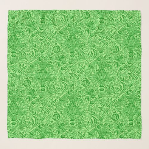 William Morris Indian Lime and Kiwi Green Scarf