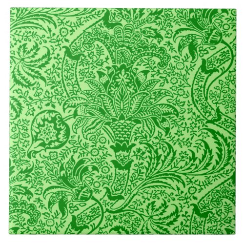 William Morris Indian Lime and Kiwi Green Tile