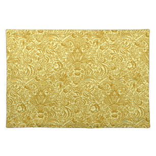 William Morris Indian, Mustard Gold Cloth Placemat