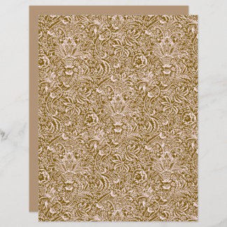 William Morris Indian, Taupe Tan and Beige