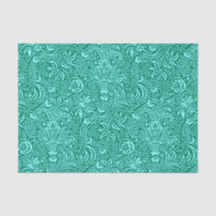 William Morris Indian, Turquoise and Light Aqua Tissue Paper
