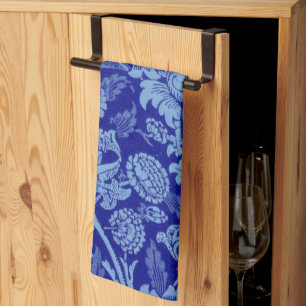 William Morris - Indigo Blue Wey Fabric Kitchen To Towel