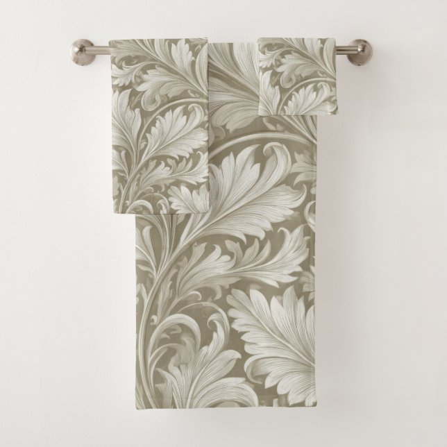 William Morris Inspire Pattern Bath Towel Set (Insitu)