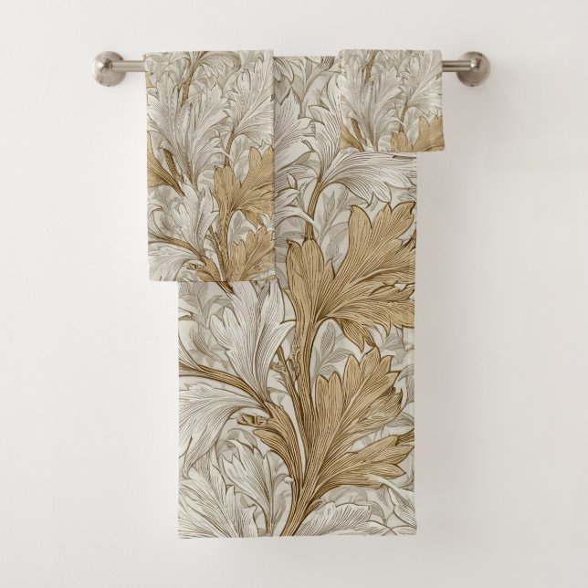William Morris Inspire Pattern Bath Towel Set (Insitu)