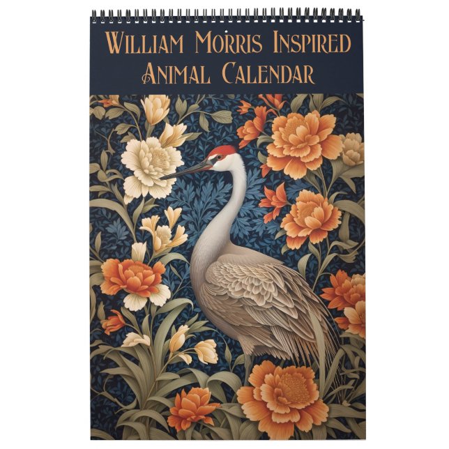 William Morris Inspired Animal Floral 2026 Vol.2 Calendar (Cover)