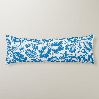 William Morris Inspired Blue Botanical Body Pillow