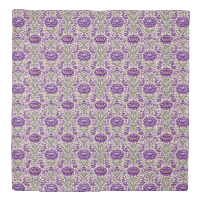 William Morris Inspired Floral Pattern Duvet Cover (Front)