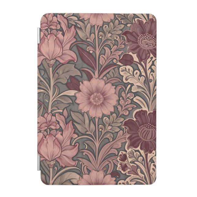 William Morris Inspired Floral Pattern iPad Mini Cover (Front)
