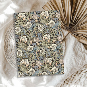 William Morris inspired neutral earthy colors chic Tissue Paper