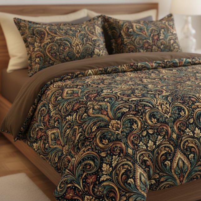 William Morris Inspired Pattern Abstract Elegance Duvet Cover (William Morris Inspired Pattern Abstract Elegance Duvet Cover
by Ricaso. Cottagecore luxury )
