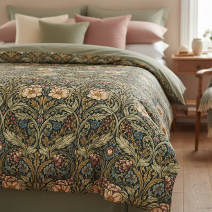 William Morris Inspired Pattern Floral Duvet Cover