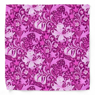 William Morris Iris and Lily, Amethyst Purple Bandana