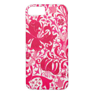 William Morris Iris and Lily, Fuchsia Pink iPhone 8/7 Case
