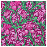 William Morris Irises, Fuchsia Pink and Wine Fabric