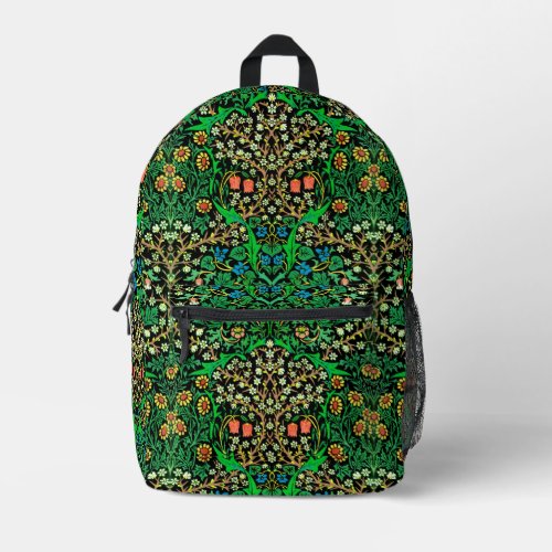 William Morris Jacobean Floral Blackthorne Printed Backpack