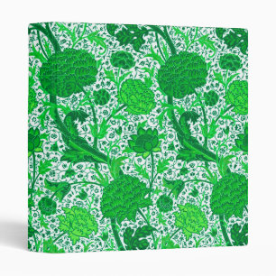 William Morris Jacobean Floral, Emerald Green Binder