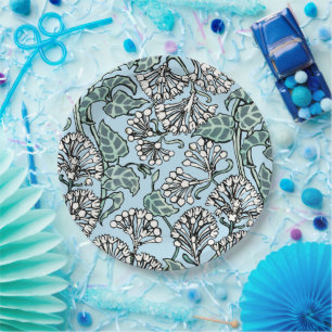William Morris Jasmine and Leaves Pattern Paper Plates