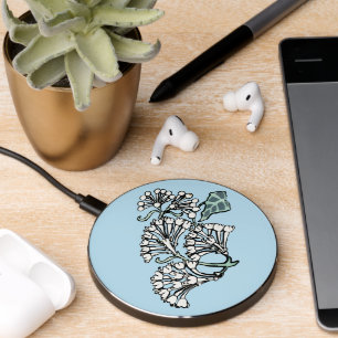 William Morris Jasmine and Leaves Pattern Wireless Charger