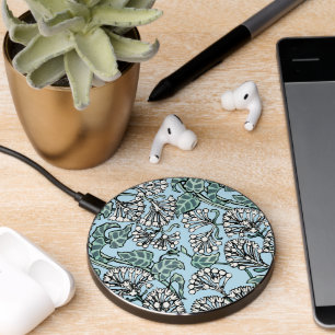 William Morris Jasmine and Leaves Pattern Wireless Charger