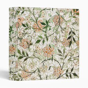William Morris Jasmine Blossom Garden Design 3 Ring Binder
