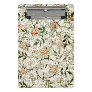 William Morris Jasmine Blossom Garden Design Mini Clipboard