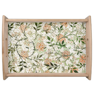 William Morris Jasmine Blossom Garden Design Serving Tray