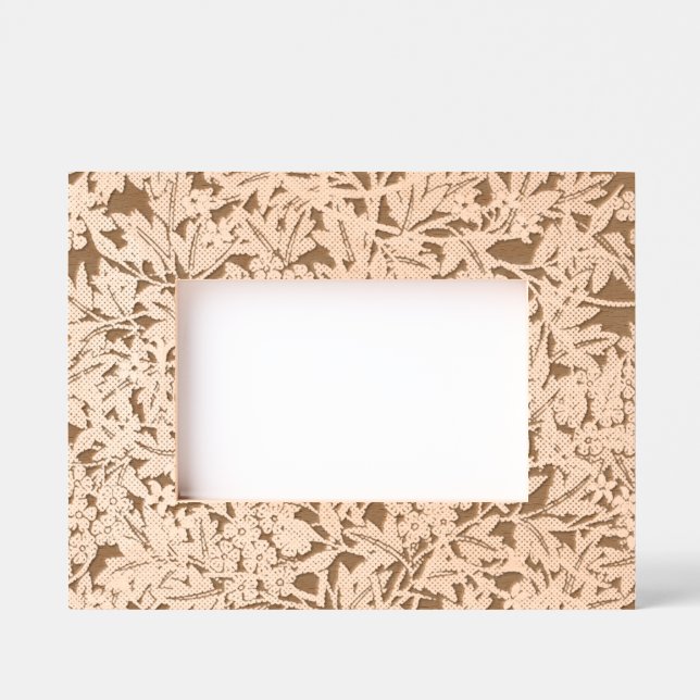 William Morris Jasmine Blue Green Botanical Art Engraved Frames (Front)