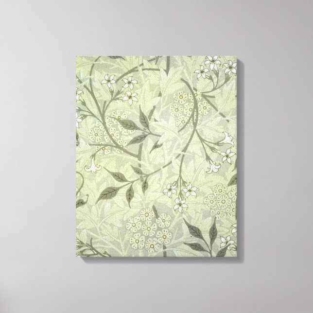 William Morris Jasmine Botanical Canvas Print (Front)