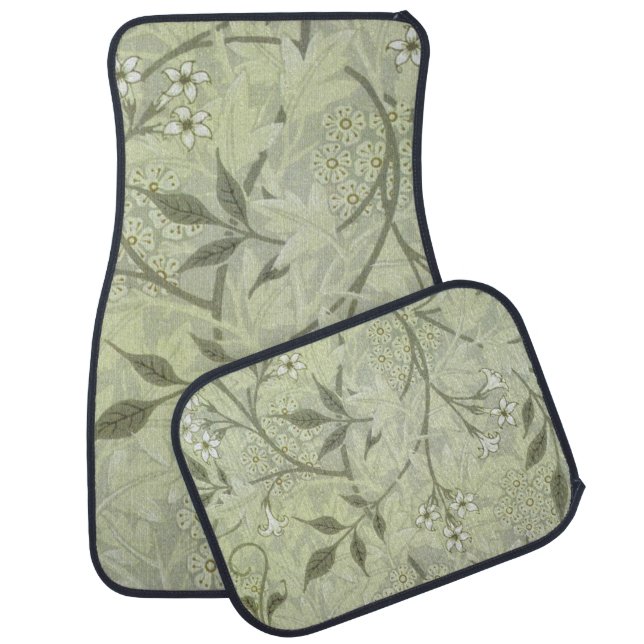William Morris Jasmine Botanical Car Floor Mat (Set)