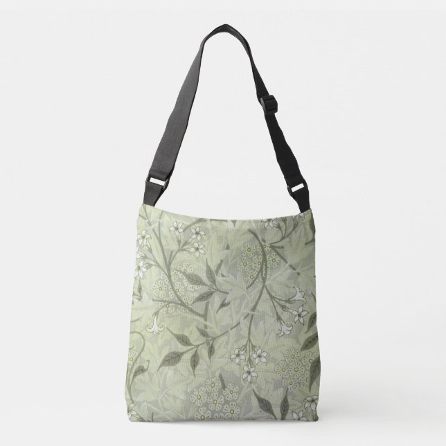 William Morris Jasmine Botanical Crossbody Bag (Front)