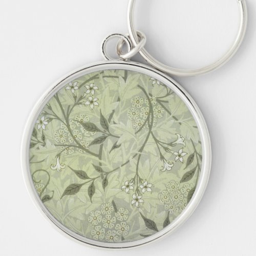 William Morris Jasmine Botanical Keychain