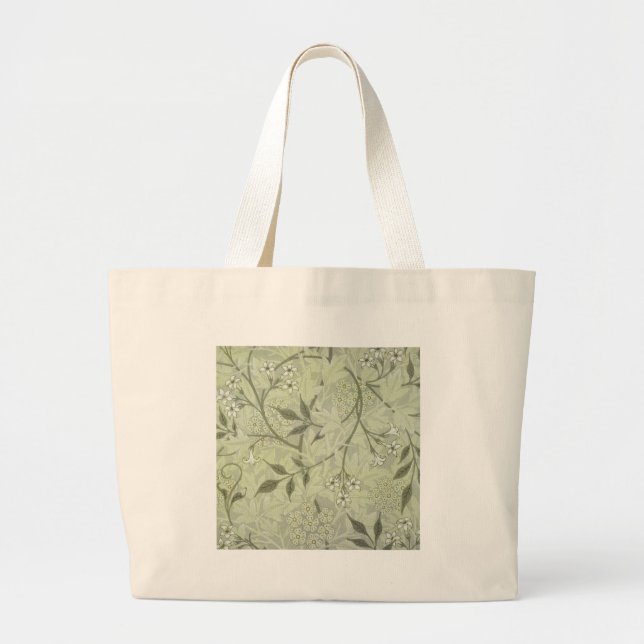 William Morris Jasmine Botanical Large Tote Bag (Front)
