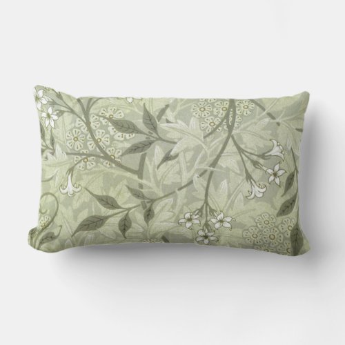 William Morris Jasmine Botanical Lumbar Pillow