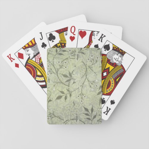 William Morris Jasmine Botanical Playing Cards