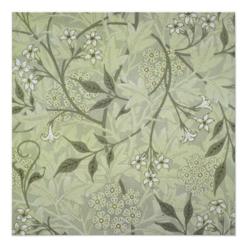 William Morris Jasmine Botanical Poster