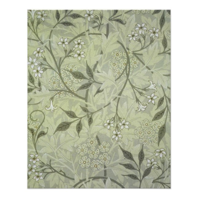 William Morris Jasmine Botanical Poster (Front)