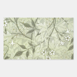 William Morris Jasmine Botanical Rectangular Sticker