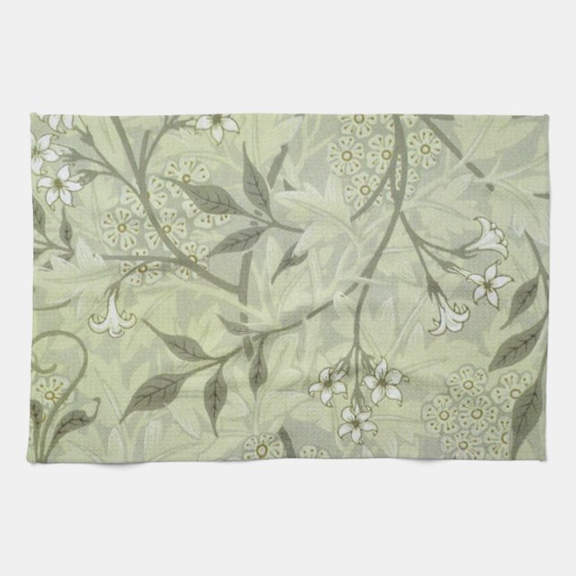 William Morris Jasmine Botanical Towel (Horizontal)