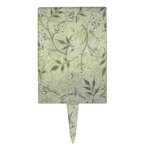 William Morris Jasmine Botanical Vintage Antique Cake Topper