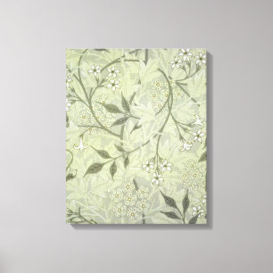 William Morris Jasmine Botanical Vintage Antique Canvas Print