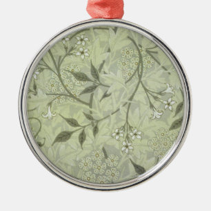 William Morris Jasmine Botanical Vintage Antique Metal Ornament