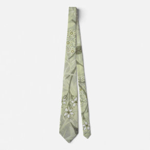 William Morris Jasmine Botanical Vintage Antique Neck Tie