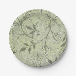 William Morris Jasmine Botanical Vintage Antique Paper Plates
