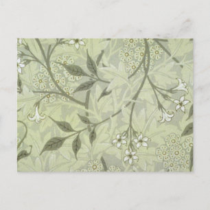 William Morris Jasmine Botanical Vintage Antique Postcard