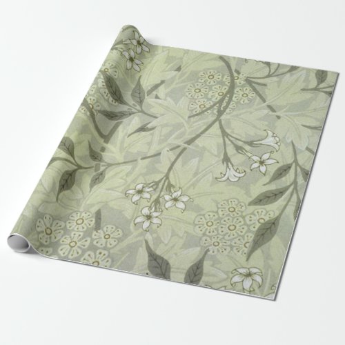 William Morris Jasmine Botanical Wrapping Paper